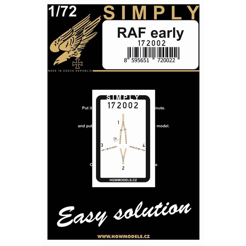 1/72 RAF Early 3D decal seatbelts