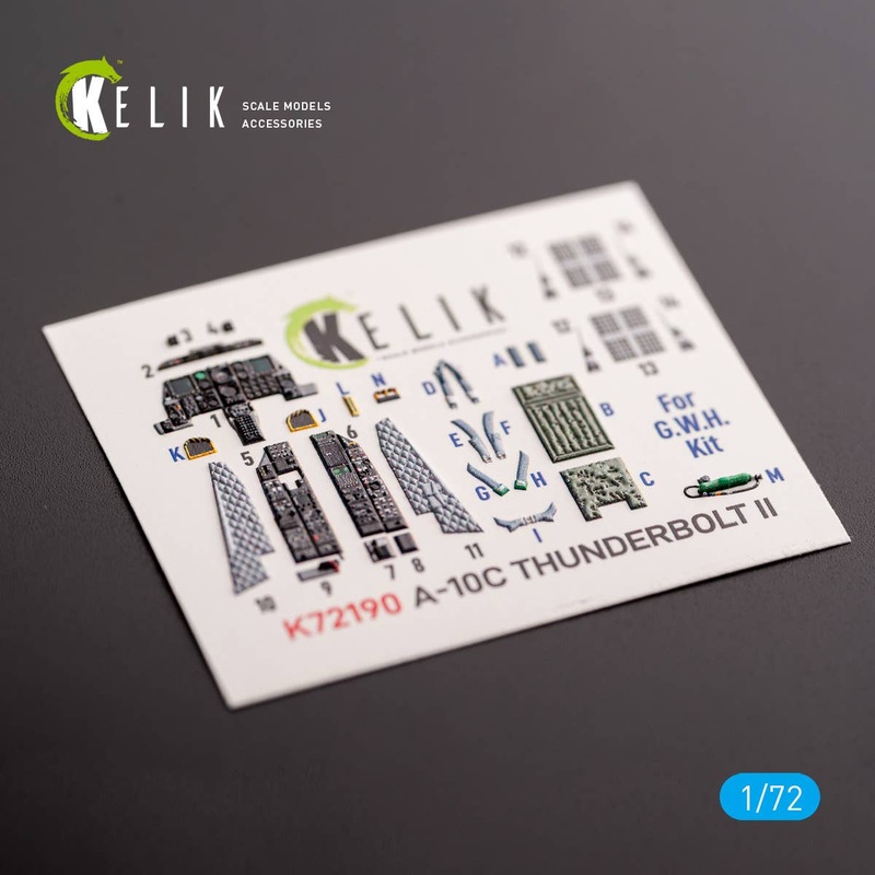 1/72 A-10C Thunderbolt II - interior 3D decals for GWH kit (for. GWH)