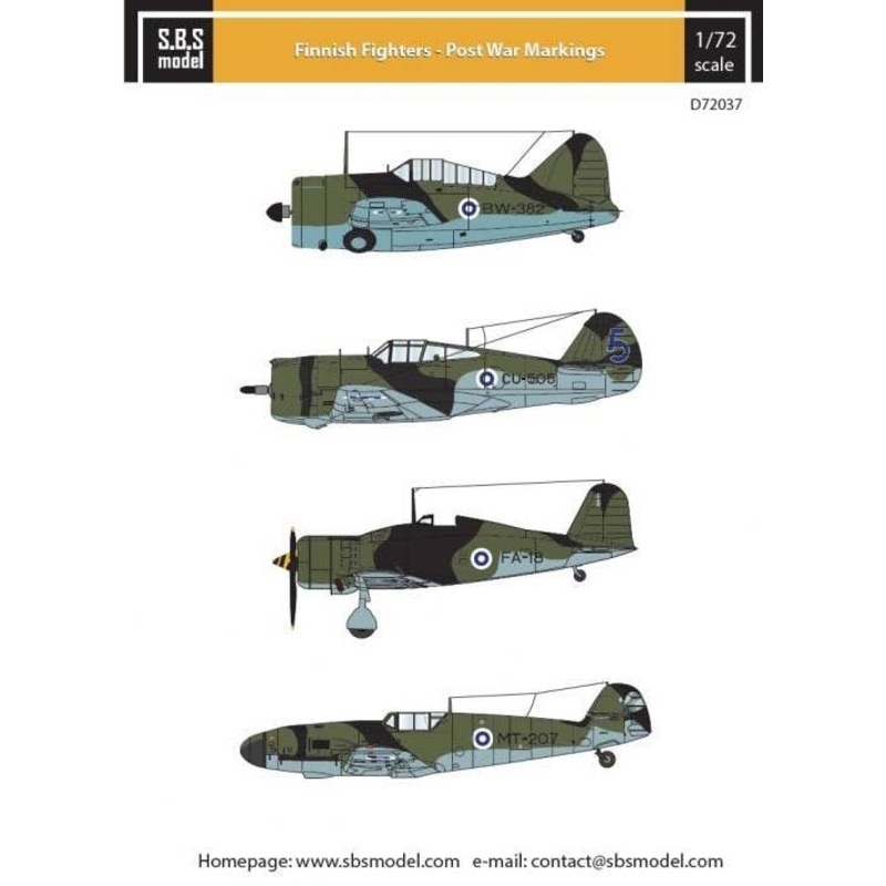 1/72 Finnish Fighters Post War Markings
