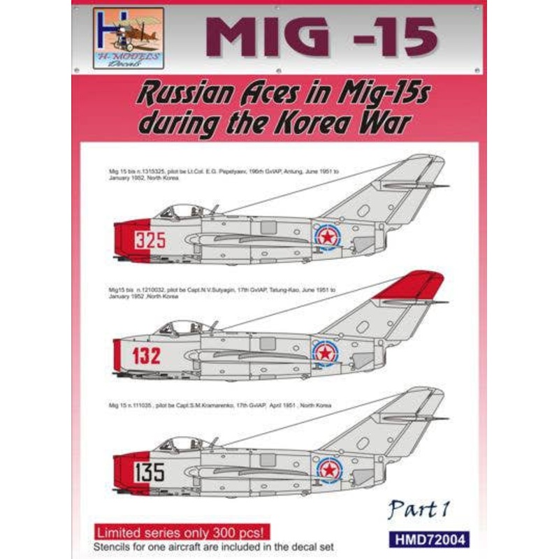 1/72 MiG-15 Soviet Aces in Korea, Pt.1