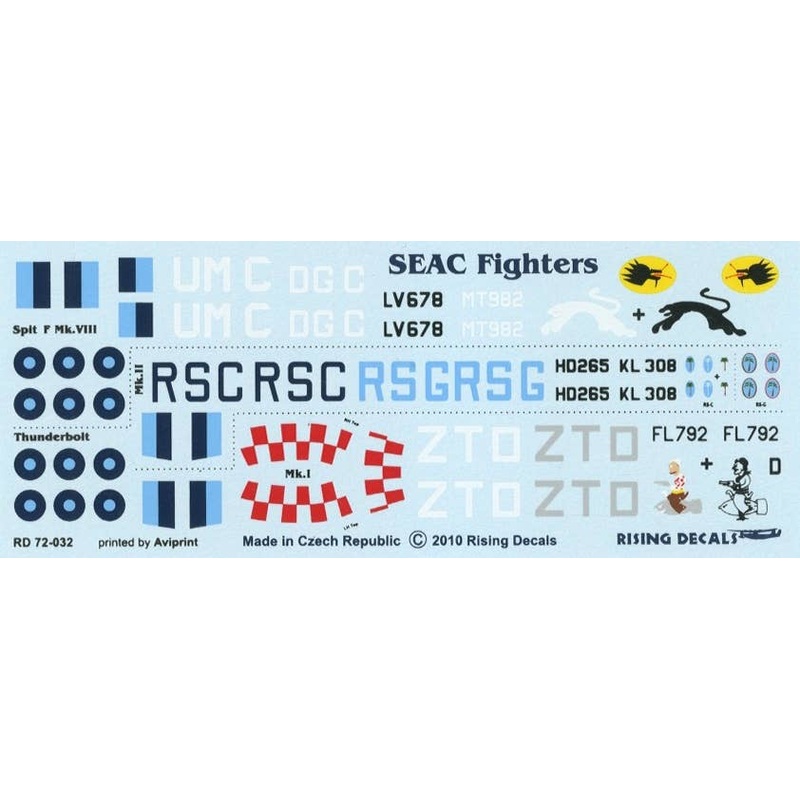 1/72 RAF Fighters in Burma (Spitfire, P-47)