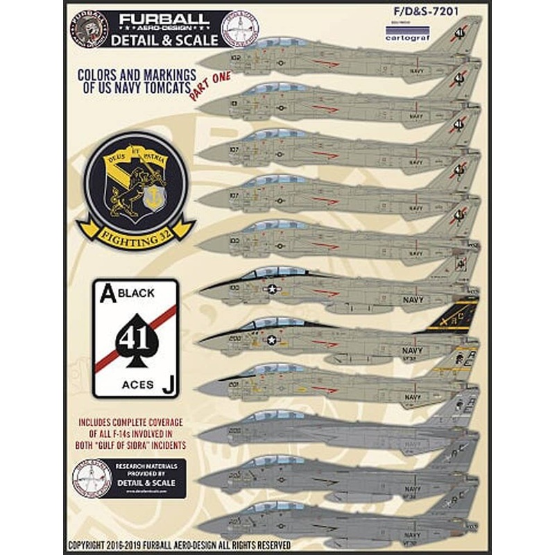 1/72 USN F-14 Tomcats Colors & Markings Part I