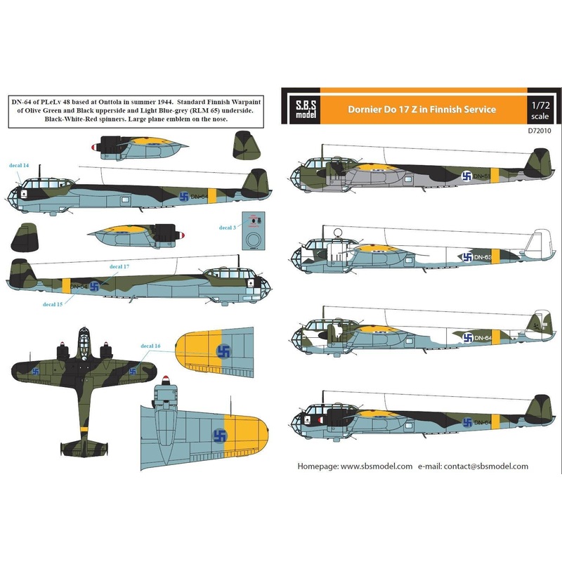 1/72 Dornier Do 17 Z in Finnish Service