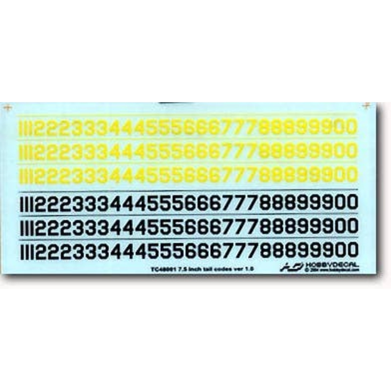 1/48 7.5 inch Tail Codes ver 1.0