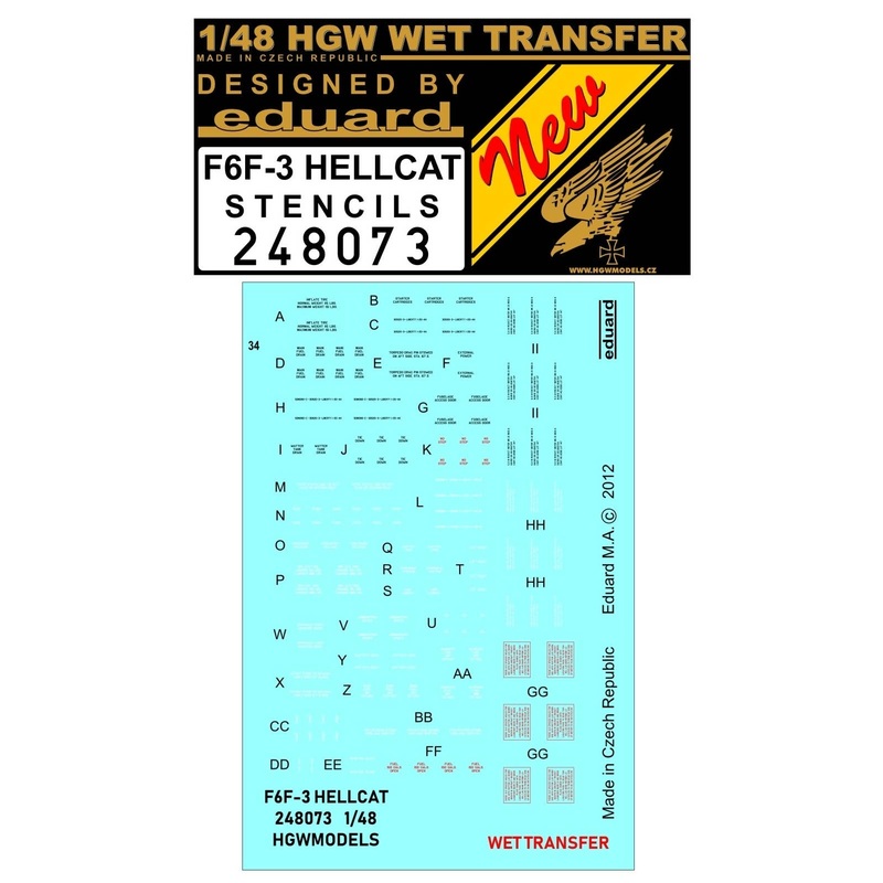 1/48 F6F-3 Hellcat Stencils