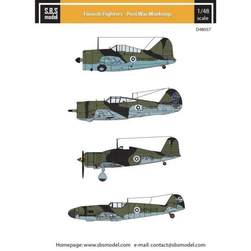 1/48 Finnish Fighters Post War Markings