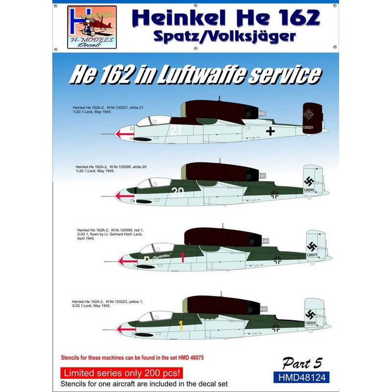 1/48 He 162 in Luftwaffe Service. Pt.5