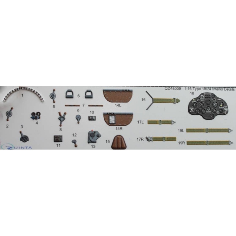 1/48 I-16 Type 18/24 Interior 3D Decal (General Purpose)
