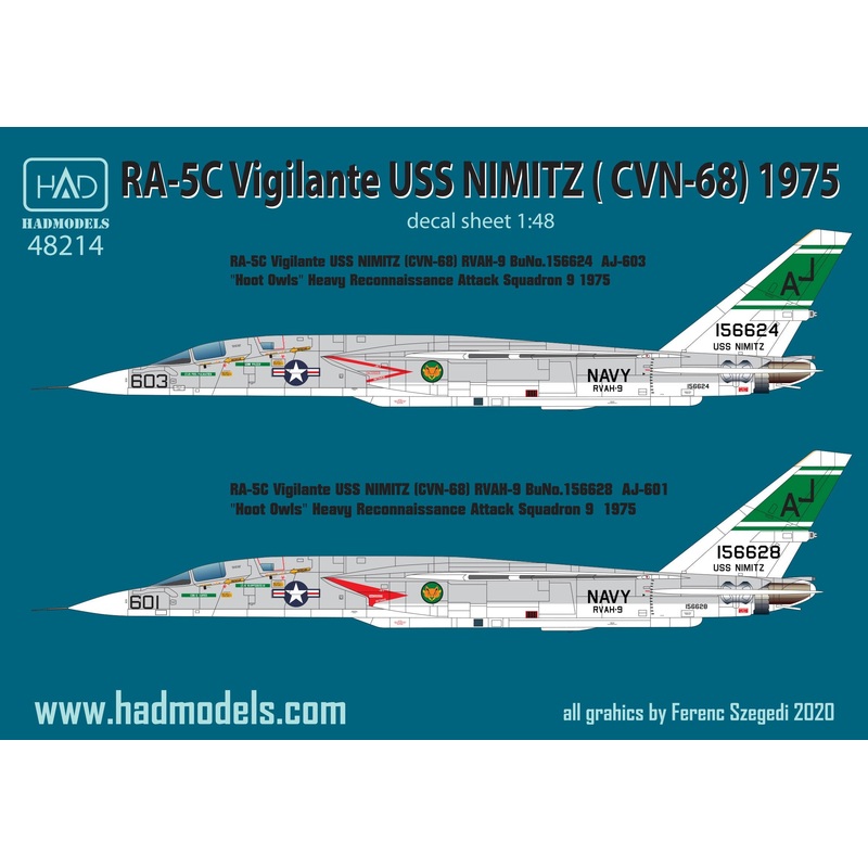1/48 RA-5C Vigilante USS Nimitz (CVN-68) 1975