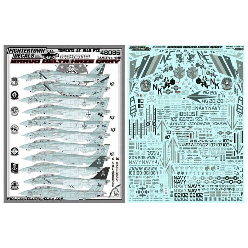 1/48 Tomcats At War Pt3 F-14B/D Bravo Delta Hazegray