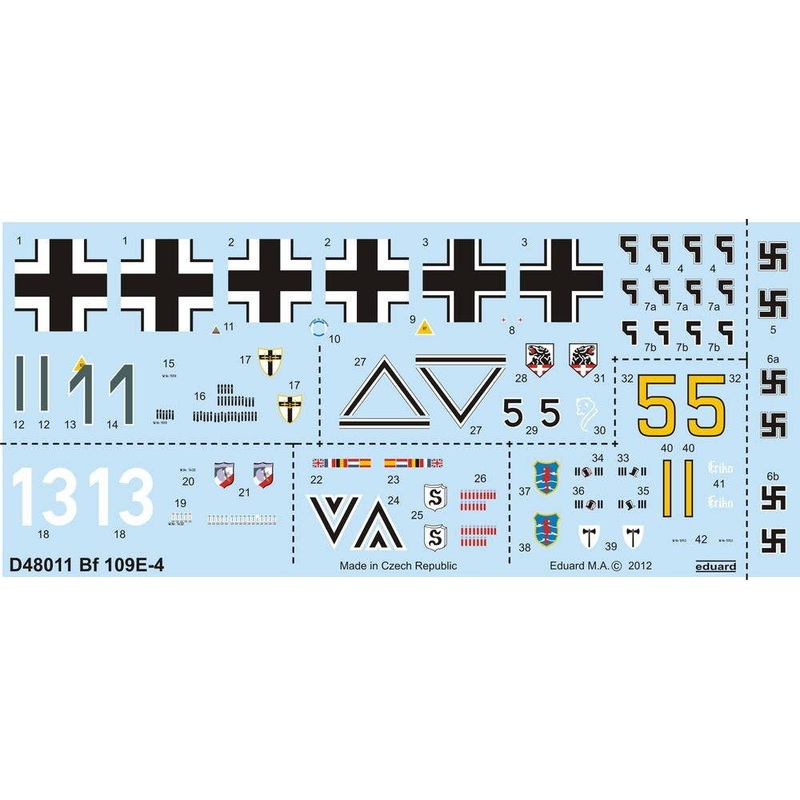 1/48 Bf 109E-4 Decal