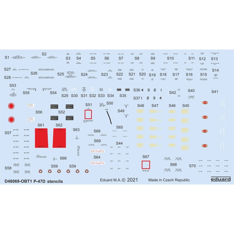 1/48 P-47D Stencils
