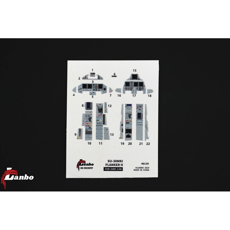 1/48 Su-30MKI 3D interior decal