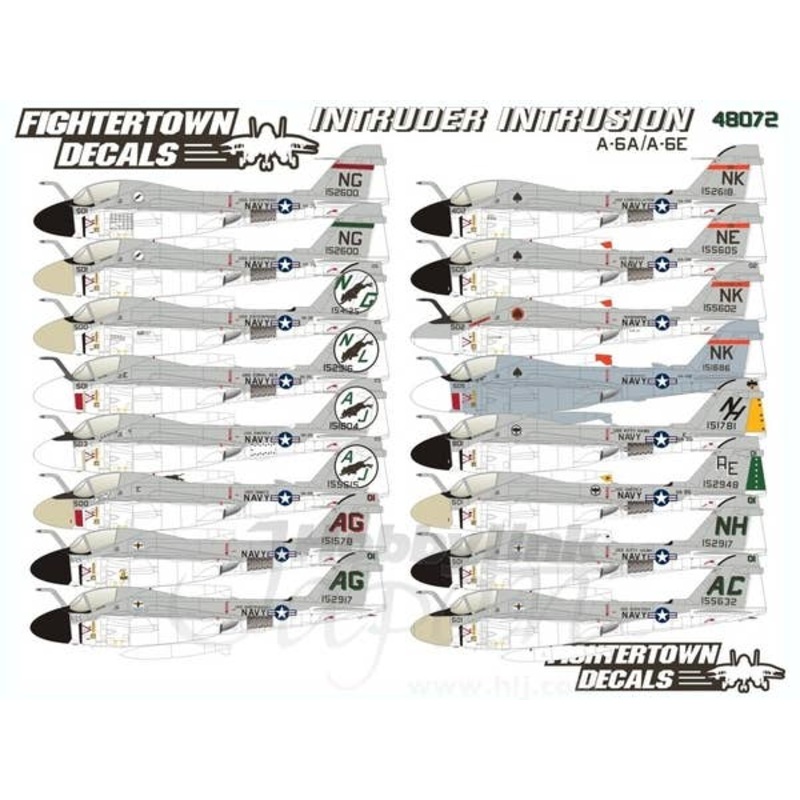 1/48 A-6A/A-6E Intruder Decal Set