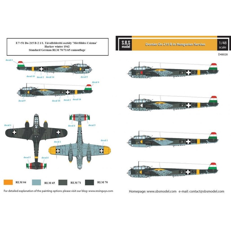 1/48 Dornier Do 215 B in Hungarian Service