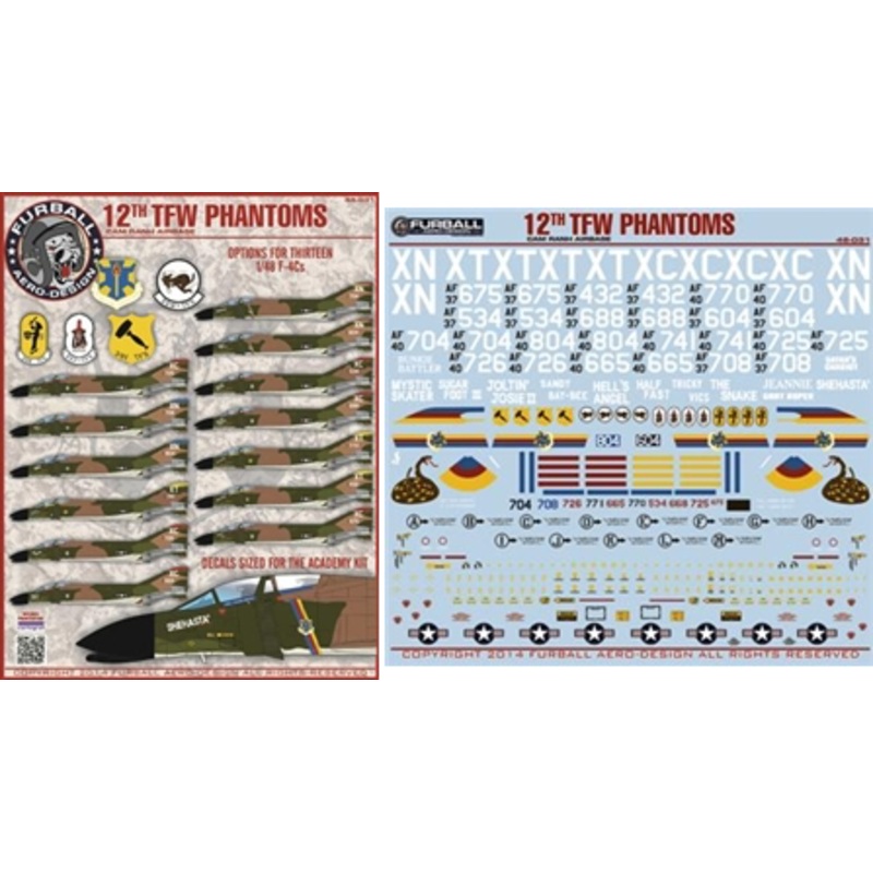 1/48 F-4C 12th Tactical Fighter Wing Phantoms