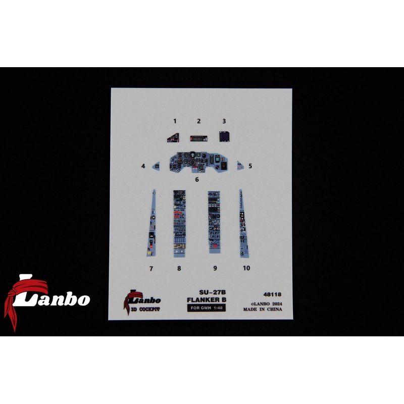 1/48 Su-27B 3D interior decal