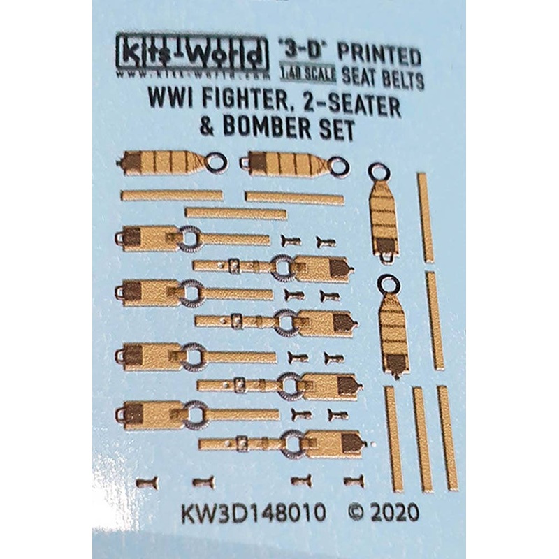 1/48 WW.I 2-Seater Fighter & Bomber Seatbelt Detail Up 3D Decal
