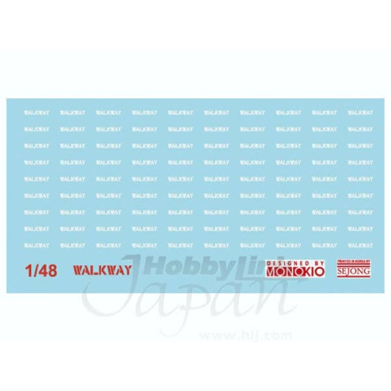 1/48 Dry Transfer Data Stencil NO STEP/NO PUSH/WALK WAY DX