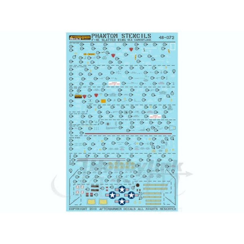 1/48 F-4E Phantom Stencils