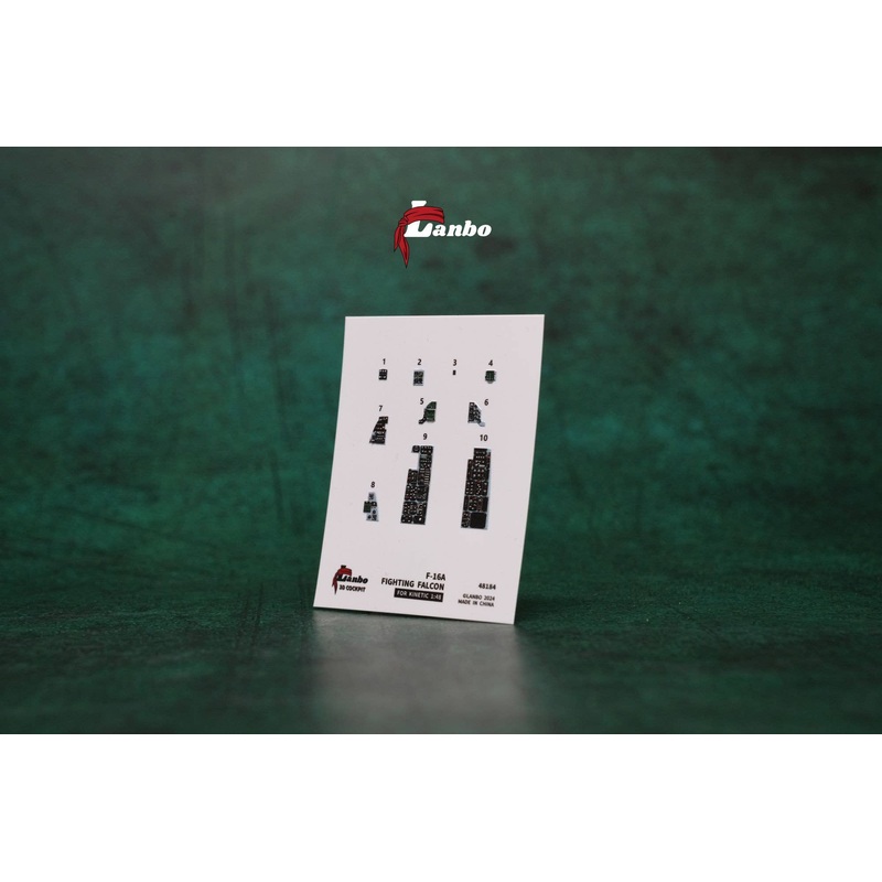 1/48 F-16A 3D interior decal (for. KINETIC)