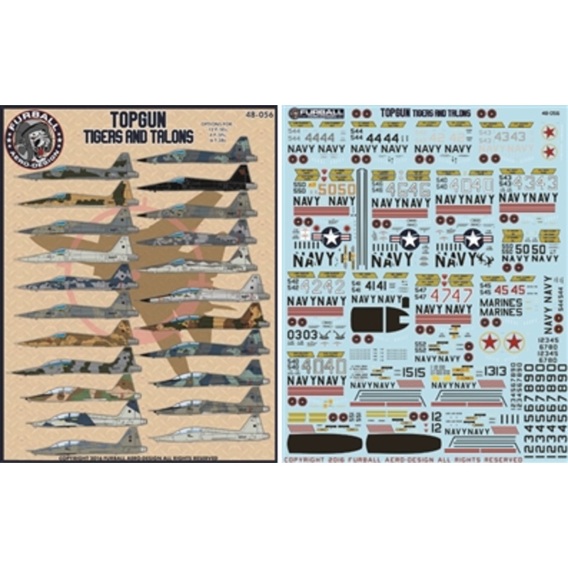 1/48 F-5E/F/T-38A TOPGUN Tigers & Talons