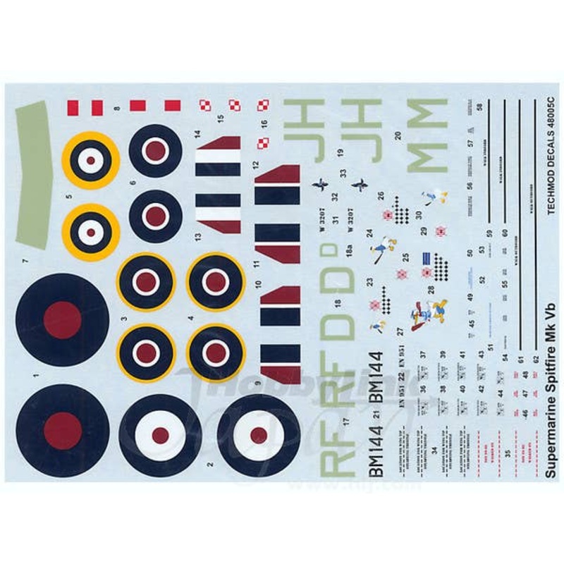 1/48 Supermarine Spitfire Mk.Vb Decals