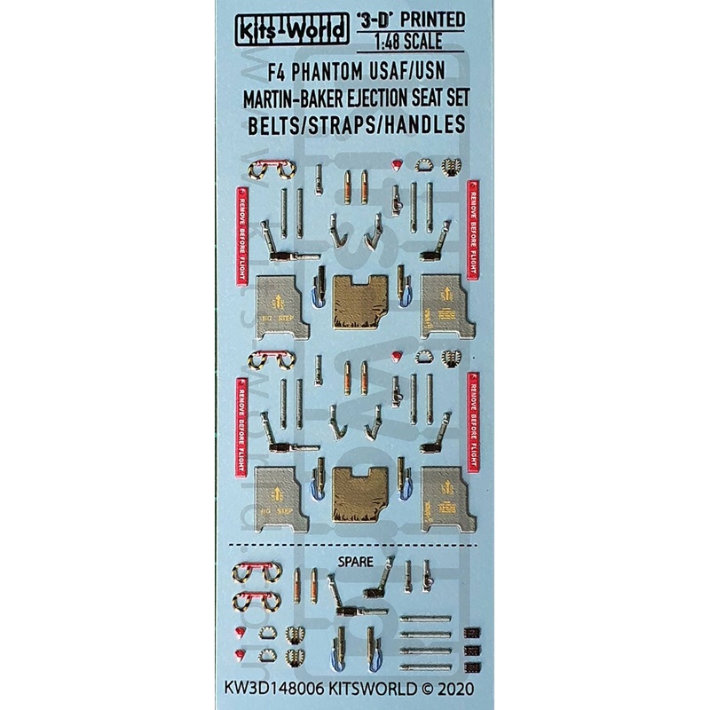 1/48 USAF / USN F-4 Phantom MB Injection Sheet Detail Up 3D Decal