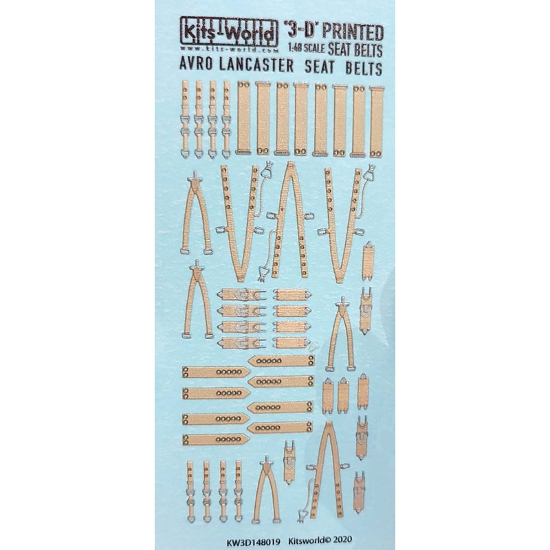 1/48 WW.II British Army Avro Lancaster Seatbelt Detail Up 3D Decal