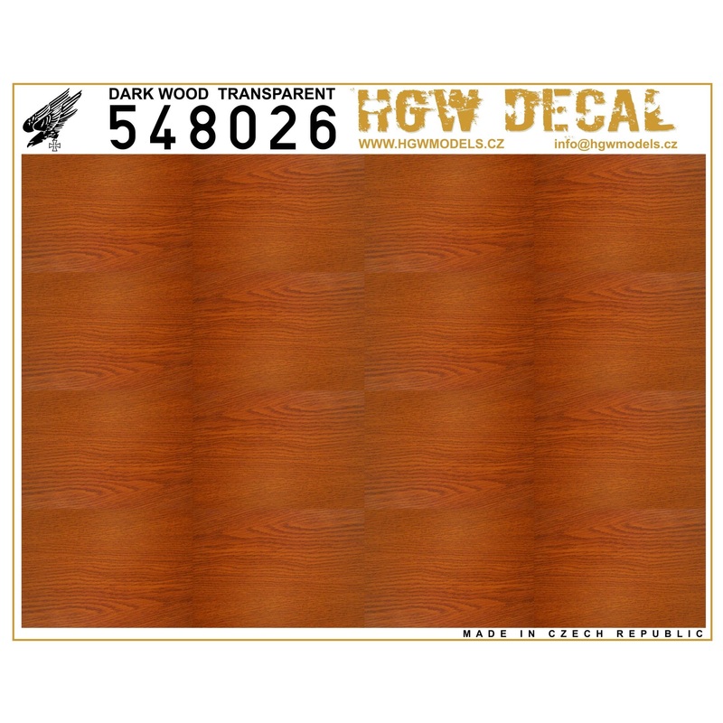1/48 Dark Wood Transparent