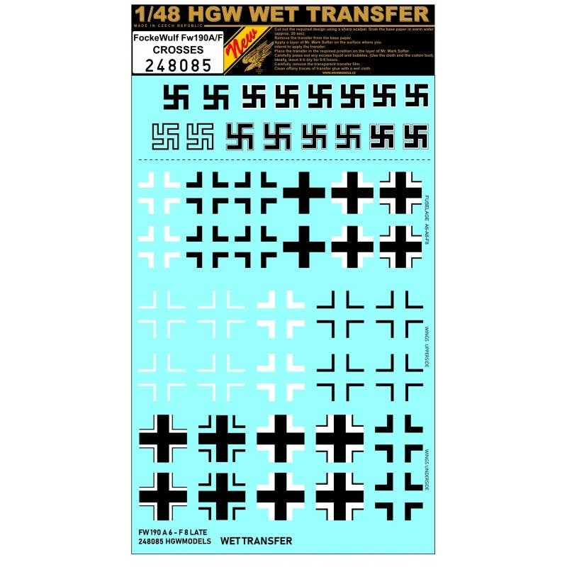 1/48 Focke Wulf Fw190A/F Crosses