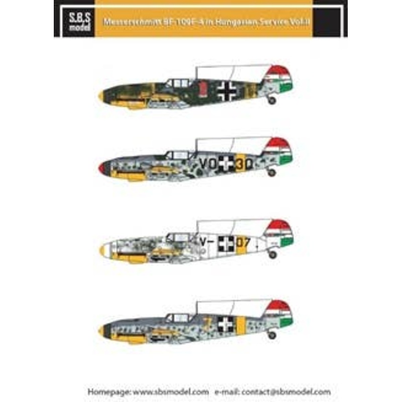 1/48 Messerschmitt Bf109F-4 in Hungarian Service Vol.2