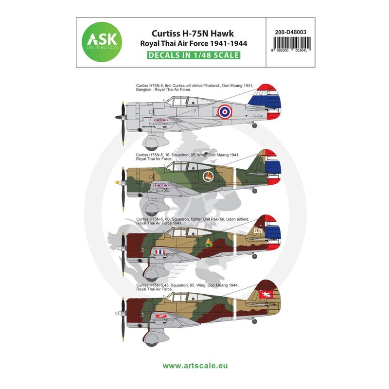 1/48 Curtiss H-75N Royal Thai Air Force service 1941-1944