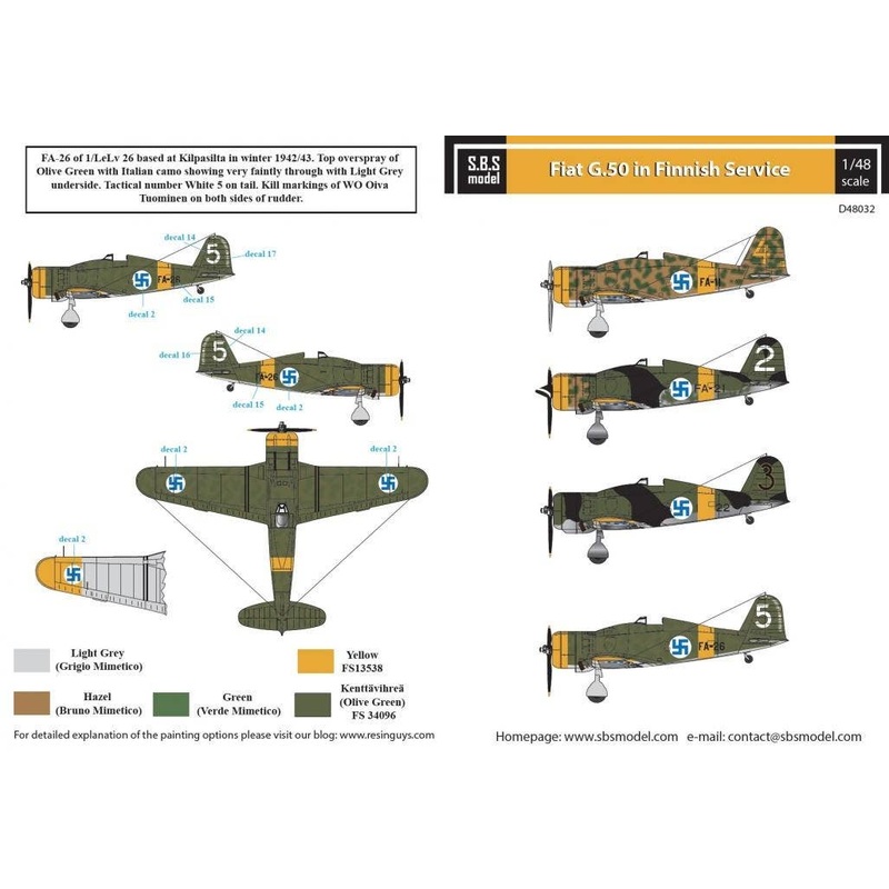 1/48 Fiat G.50 Freccia in Finnish Service