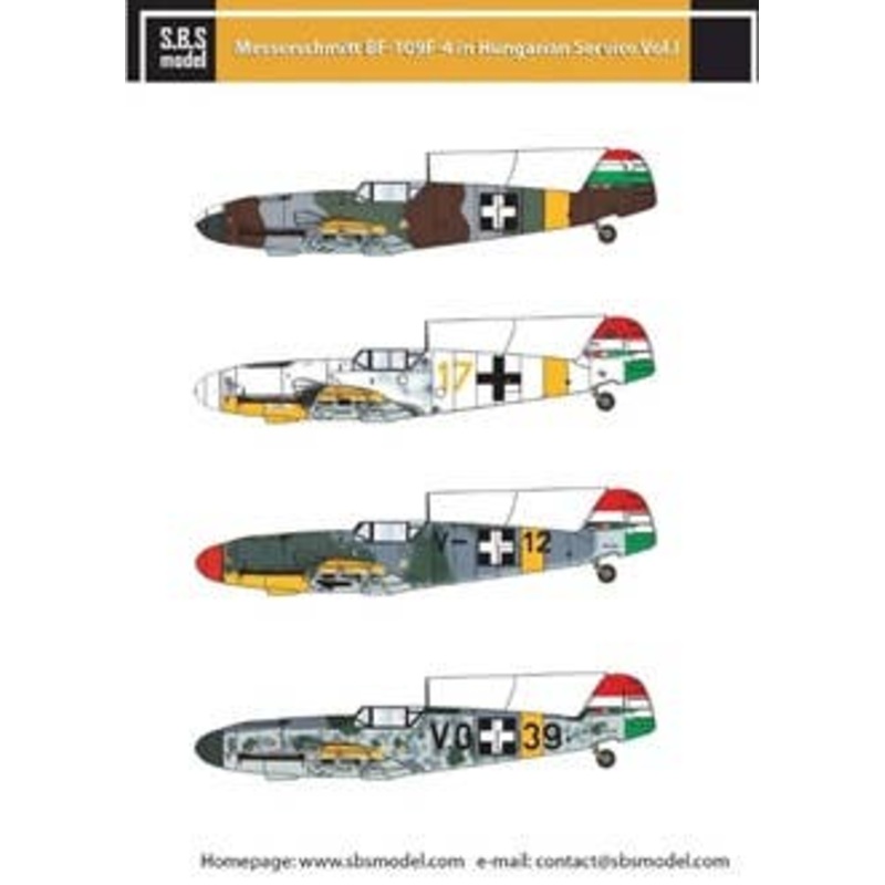 1/48 Messerschmitt Bf109F-4 in Hungarian Service Vol.1