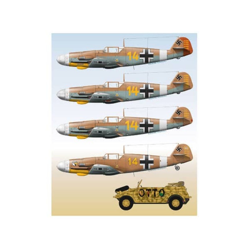 1/48 Messerschmitt Me 109 Part 7 (Marseille Special with Kubelwagen Mark)