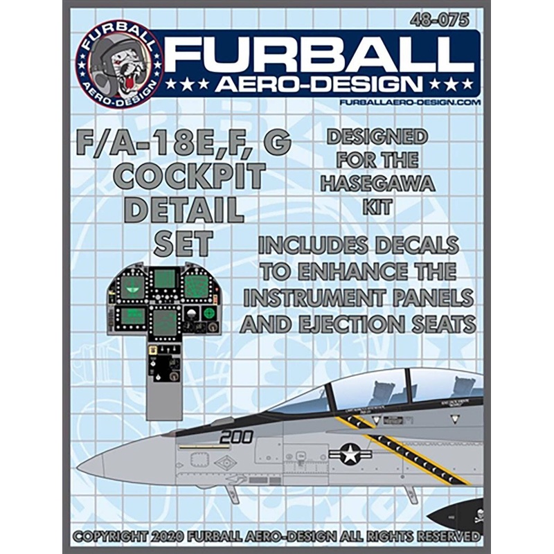 1/48 US Navy F-18E / F / G Cockpit Detail Set