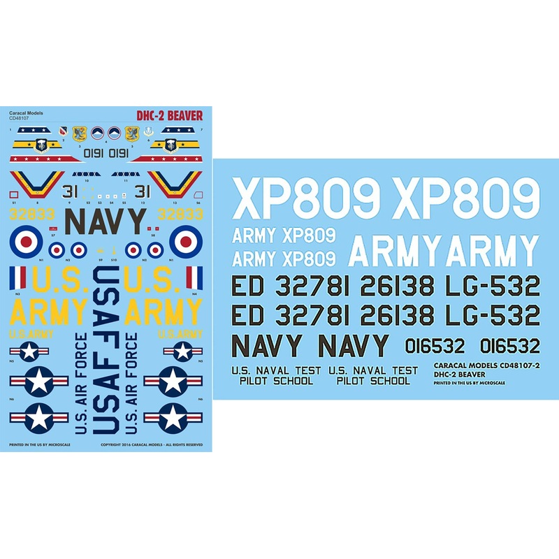 1/48 De Havilland Canada DHC-2 Beaver Decal