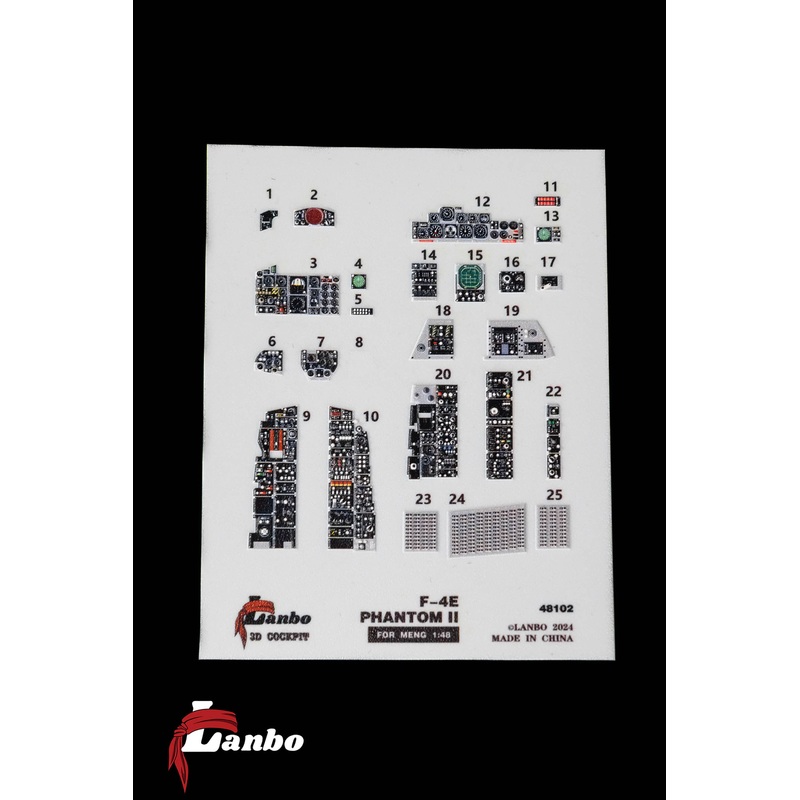 1/48 F-4E Phantom II 3D interior decal