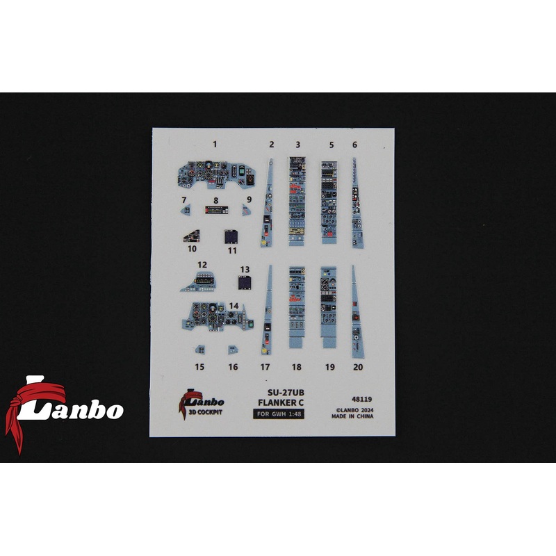 1/48 Su-27UB 3D interior decal