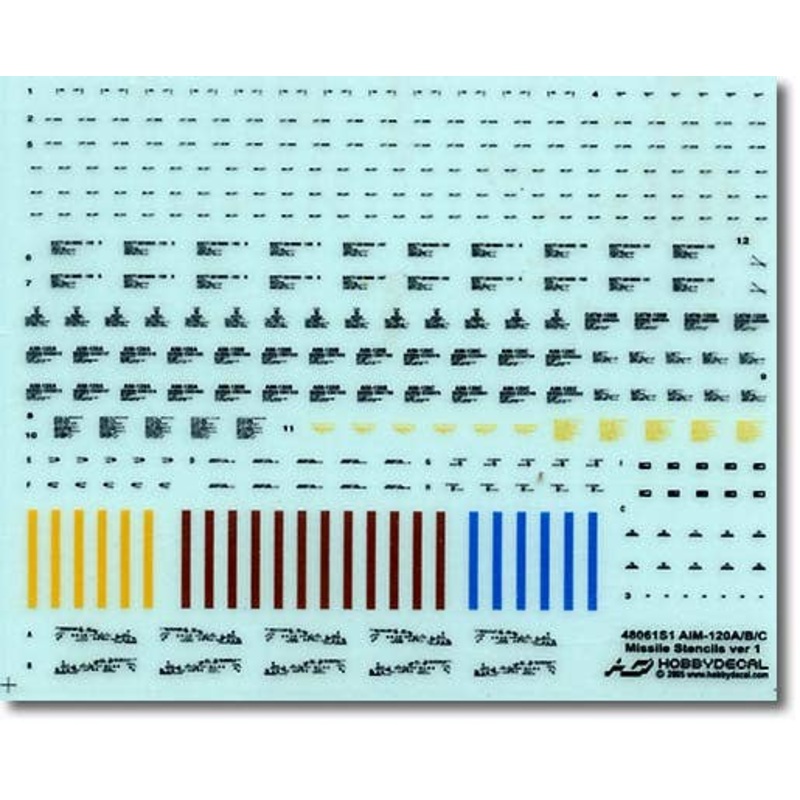 1/48 AIM-120A/B/C Stencils ver 1.0