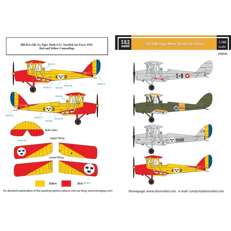 1/48 DH-82A Tiger Moth Nordic Air Forces