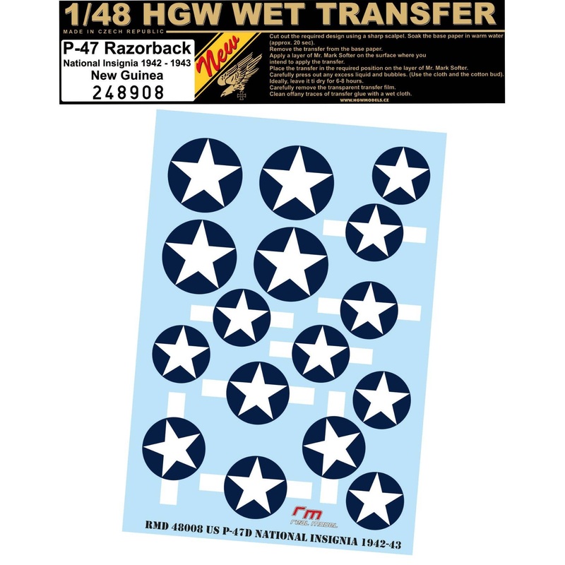 1/48 P-47 National Insignia 1942-1943