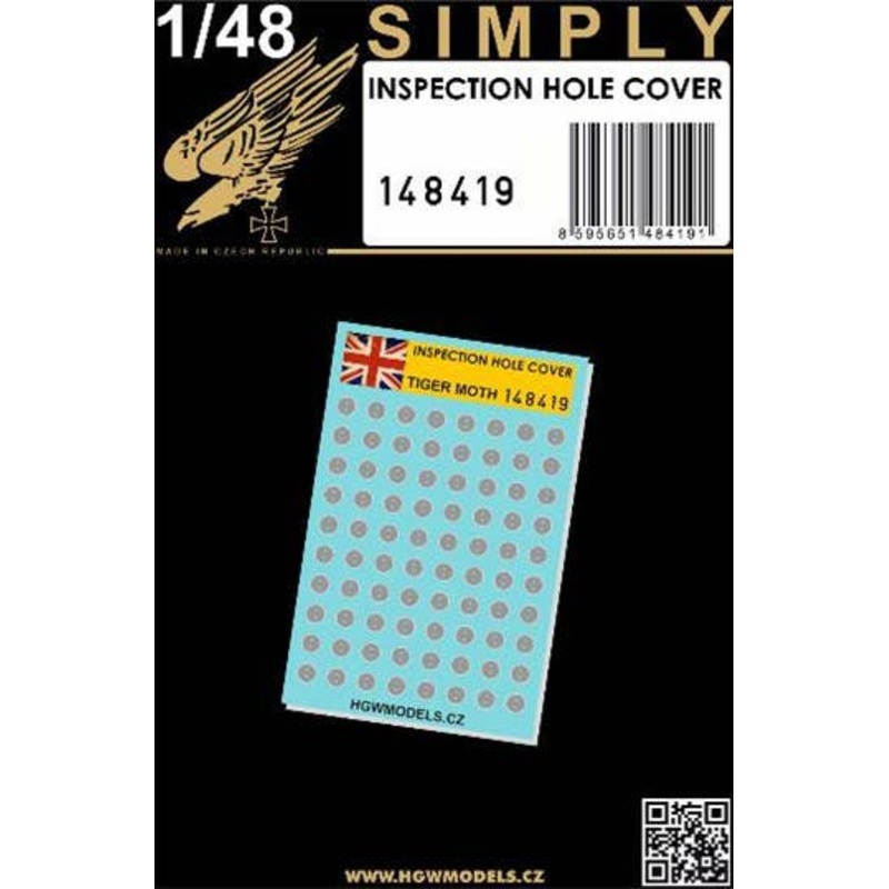1/48 DH Tiger Moth Inspection Hatch 3D Decal