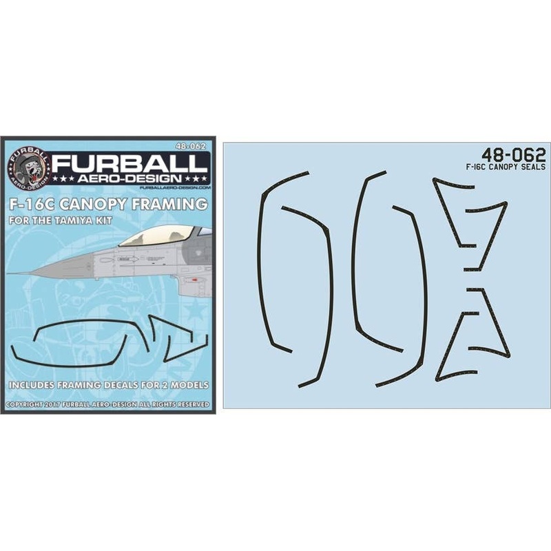 1/48 F-16C Canopy Seals
