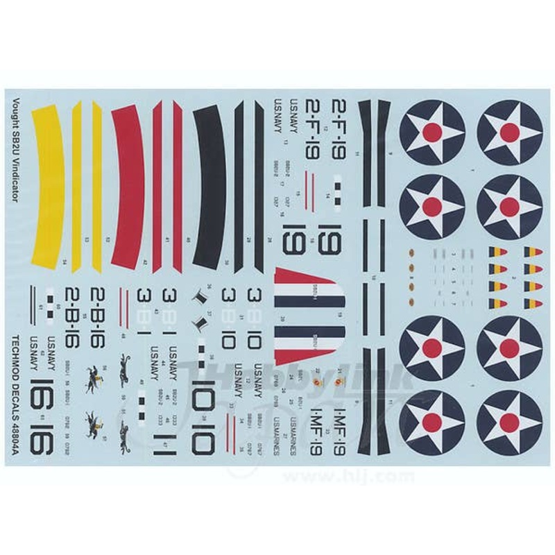 1/48 Vought SB2U Vindicator Pre-war Decals