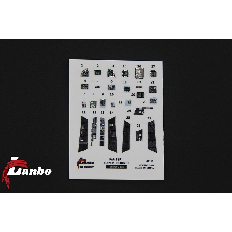 1/48 F/A-18F Super Hornet 3D interior decal