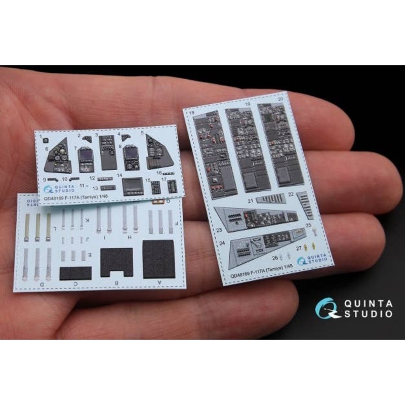1/48 F-117A Interior 3D Decal (For Tamiya Kit)