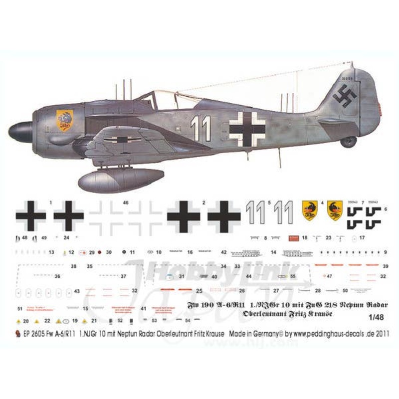 1/48 Fw190A-6/R11 1.NJGr 10 with Neptune Radar