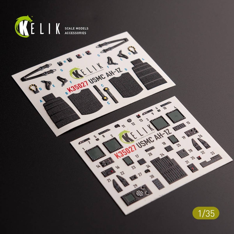 1/35 AH-1Z interior 3D decals for Academy kit